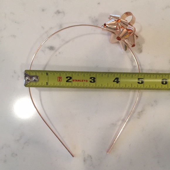 Rose Gold Gift Bow Headband - Picture 3 of 3